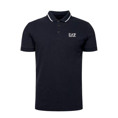 Polo Slim Bleu en Coton
