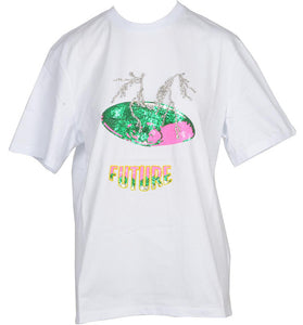T-Shirt Blanc en Coton Future