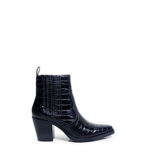 Bottines Noires en Cuir
