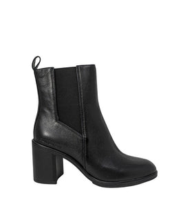Bottines Noires en Cuir