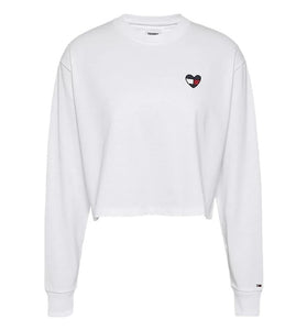 T-shirt Blanc en Coton Mélangé