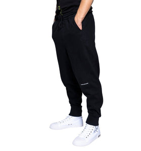 Pantalon de Survêtement Noir en Coton