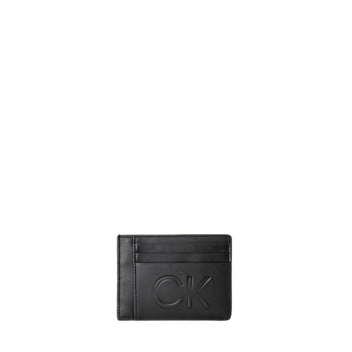 Portefeuille Noir en Cuir CK