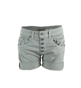 Mini-Short Gris en Coton