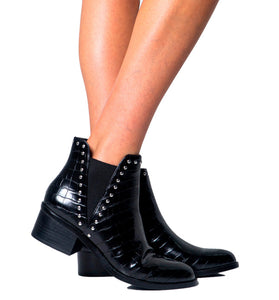 Bottes Noires en Cuir