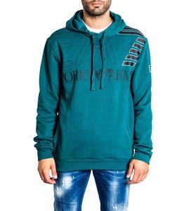 Sweat Vert à Capuche