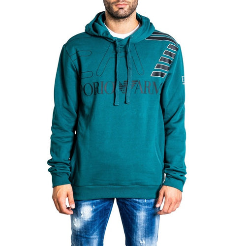 Sweat Vert à Capuche