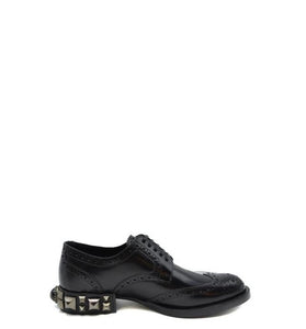 Chaussures Derbies Noires en Cuir