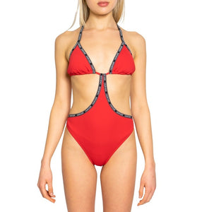 Maillot de Bain Une Pièce Rouge