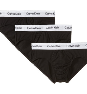 Lot de 3 Slips Noirs en Coton Stretch