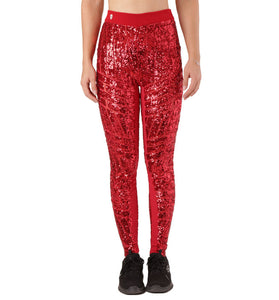 Legging Rouge Brillant