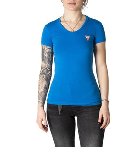 T-Shirt Bleu en Coton