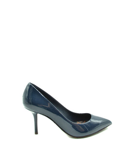Escarpins Bleus en Cuir