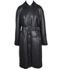 Manteau Noir en Cuir
