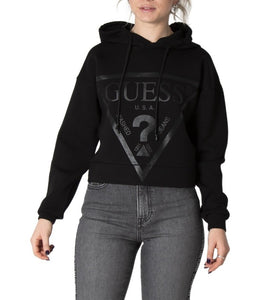 Sweat Noir à Capuche avec Logo