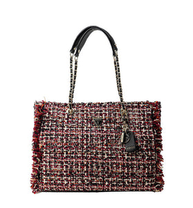 Sac à Main Bordeaux en Coton