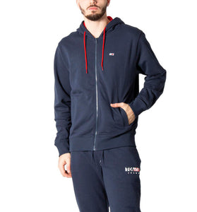 Sweat Bleu à Capuche avec Logo