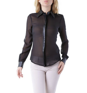 Chemise Noire en Soie