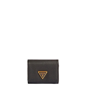 Portefeuille Noir en Cuir avec Logo